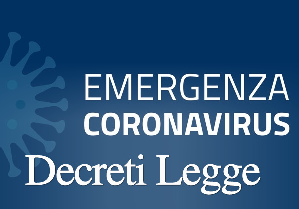 Decreti Legge coronavirus